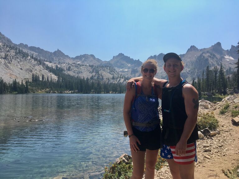 Alice Lake in the Sawtooth Mtns