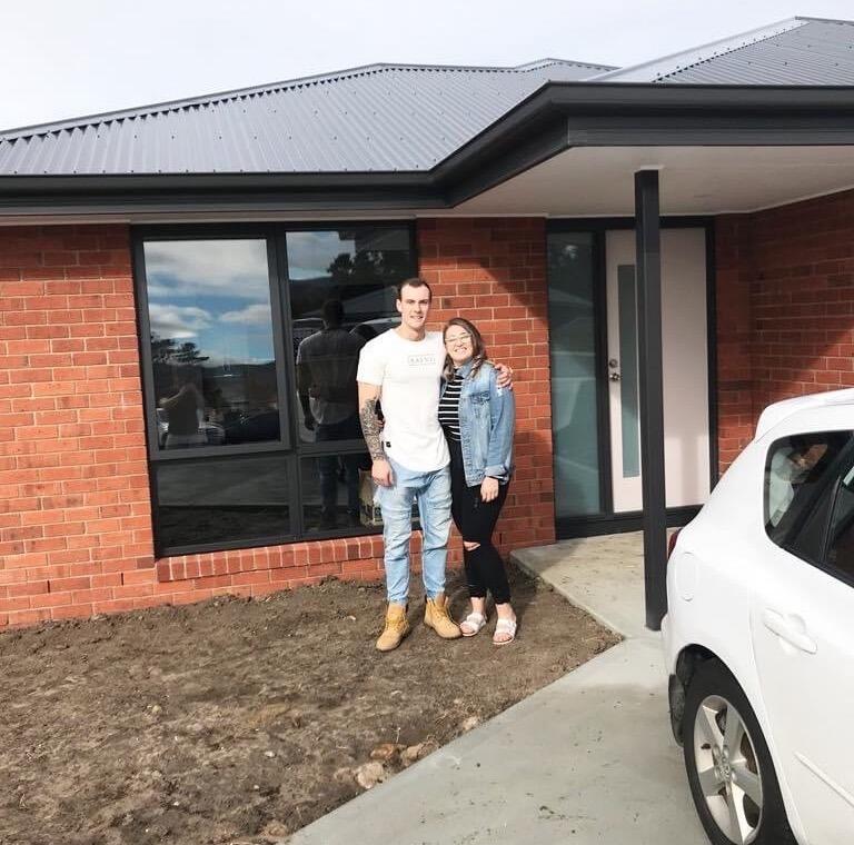 We moved into our first home together in Brighton after almost 2 years of travelling between Launceston & Hobart