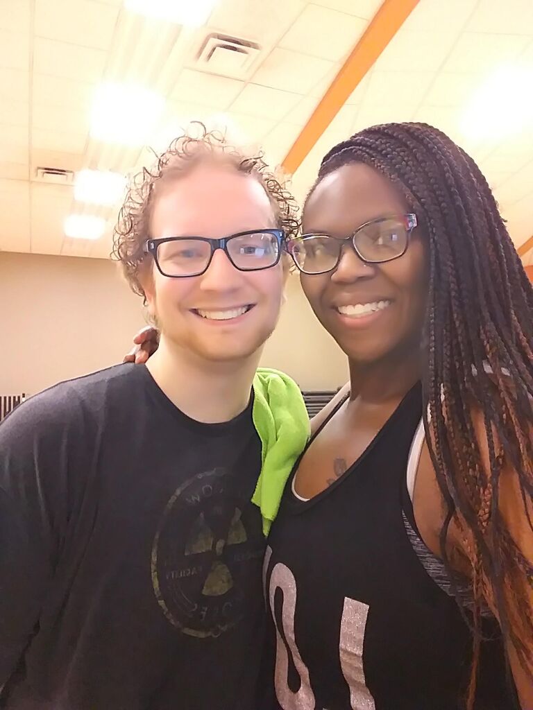 He came to my Zumba class for the first time and has been my dance partner ever since!