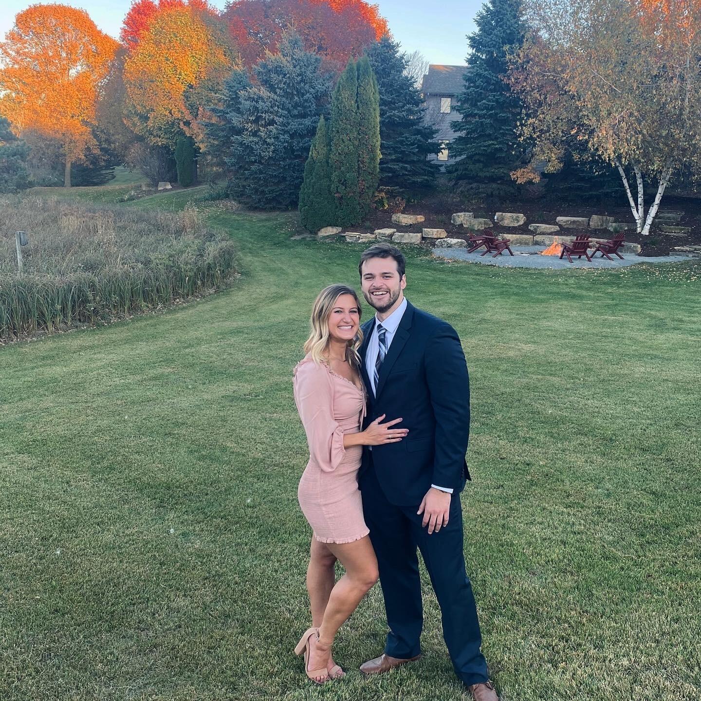 We went to our 1st wedding together-  1st of now 16 weddings (and counting) that we have attended together!  This was the first time I (Hannah) posted about our relationship publicly and got quite the reaction from all of our friends 😂