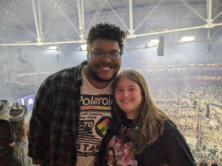 This year, Matt even traveled to Arizona with Allison to see the opening weekend of Taylor Swift's Eras Tour. That's true love.