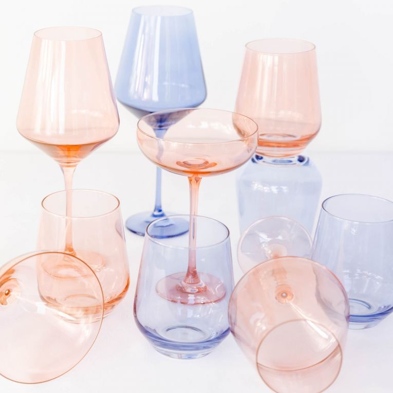 Pink and purple Estelle colored glasses