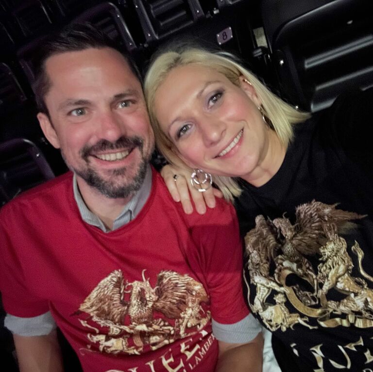 Our first time together in Boston, visiting family and going to a Queen Concert