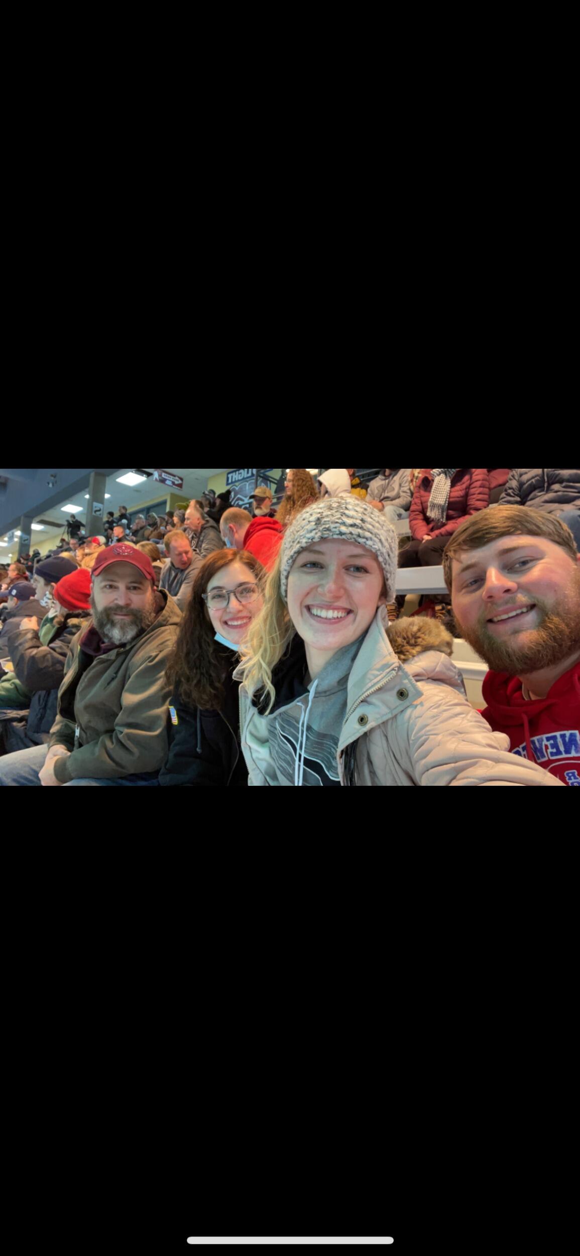 One of our new favorites is watching hockey!