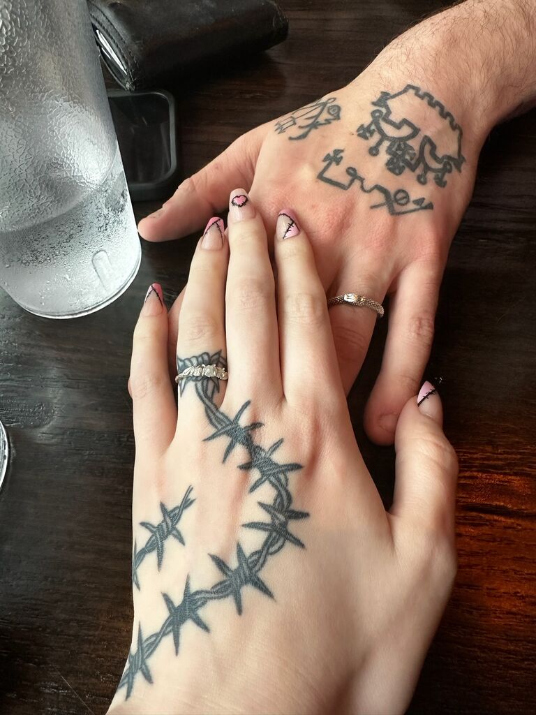 we got engaged 🖤