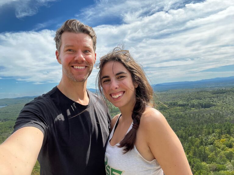 Our first hike together! Chris is an avid hiker during the warmer months and happily slowed his pace a bit to bring Lilly along on a few of his hikes last year. We're looking forward to doing many more once the weather warms back up!