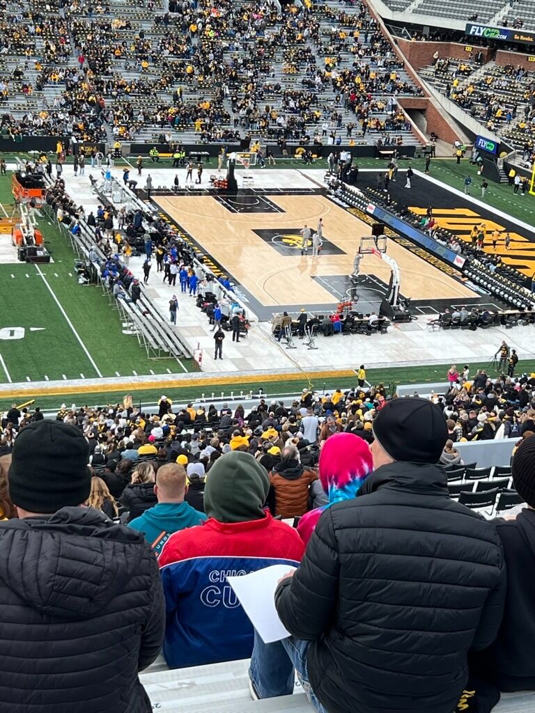 Watching the hawks play at Kinnick Stadium