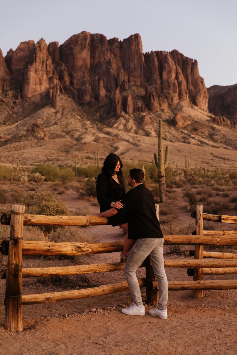 While in Arizona, we got engagement pictures taken at Superstition Mountain. Highly recommend going if you ever get the chance! 