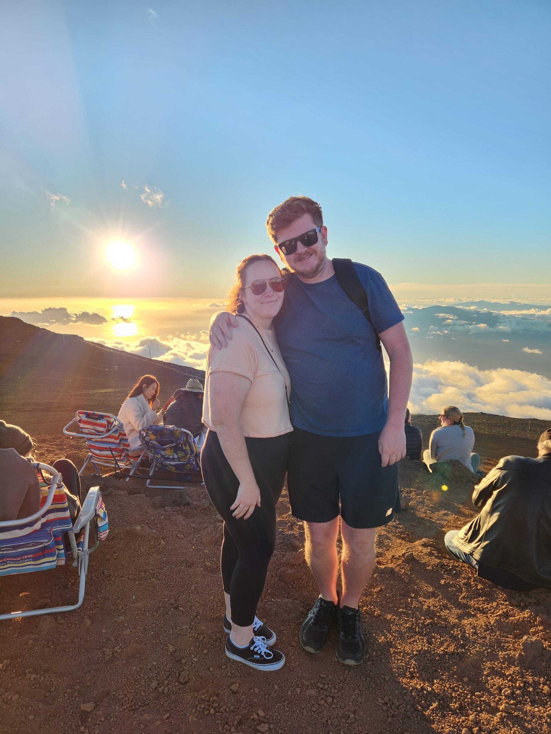 Peter came out to California to begin the move across the country to North Carolina. He spent a month in California where the two then traveled to Maui to visit Kayleena's brothers as well before the move. This photo is from the Maui trip at Haleakala National Park.