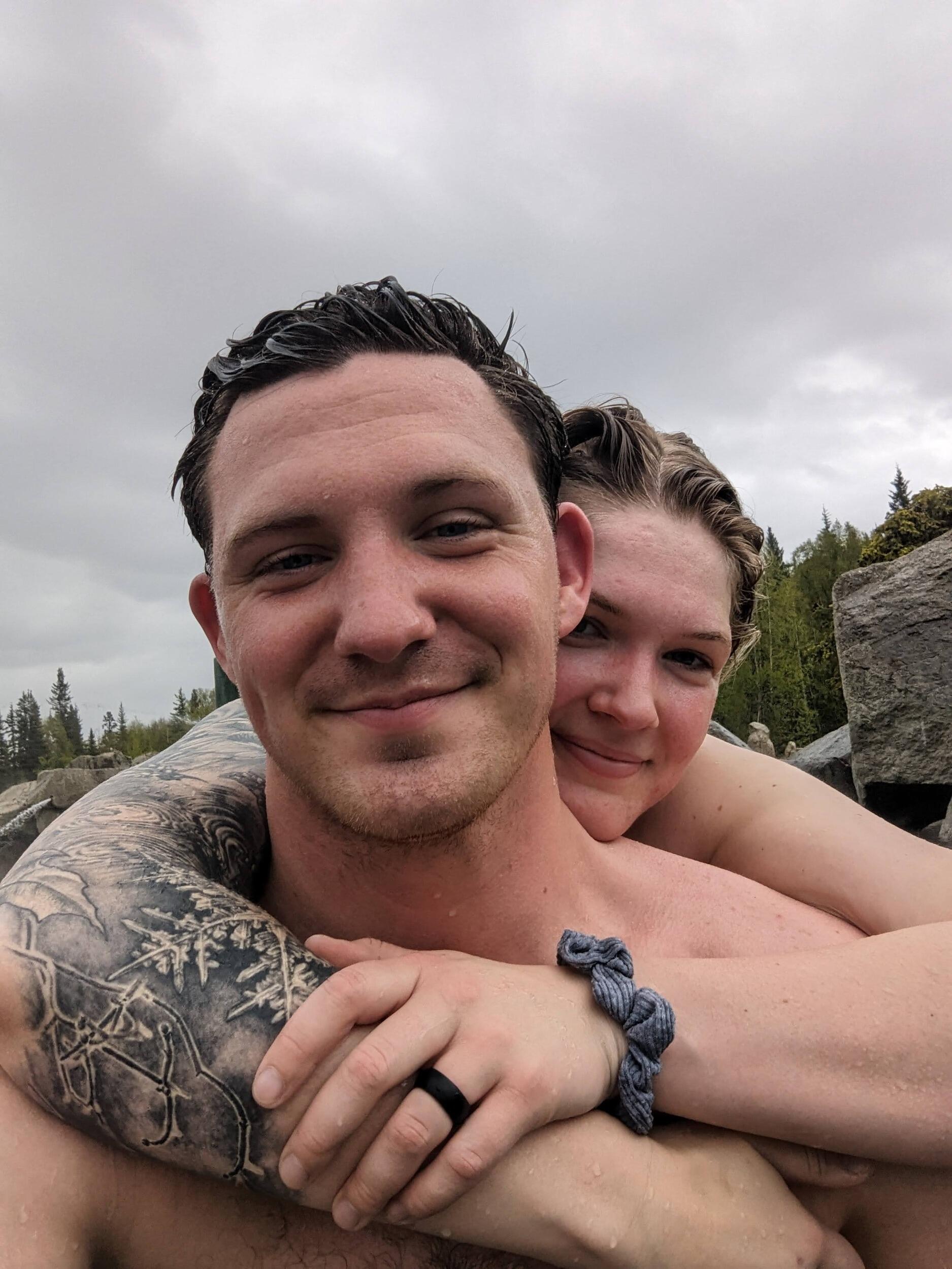 The long distance has finally ended! Crystal graduated from the University of Idaho and drove up to Alaska. They took a trip to the Chena Hot Springs as a start to their many Alaskan adventures.