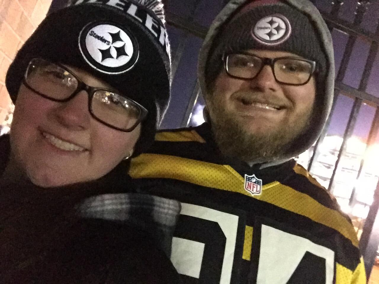 Our 1st Steelers Game together! It was absolutely amazing and freezing!
