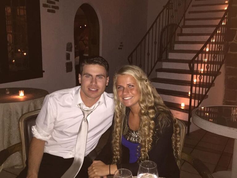 One of our first dates! (Liz and Matt's wedding)
