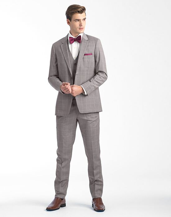 Allure Men Sandstone Window Pane Wedding Tuxedo | The Knot