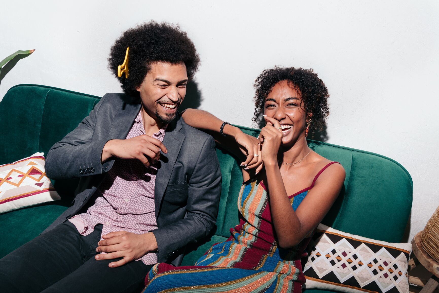 Funny marriage quotes - Couple laughs at a funny marriage advice