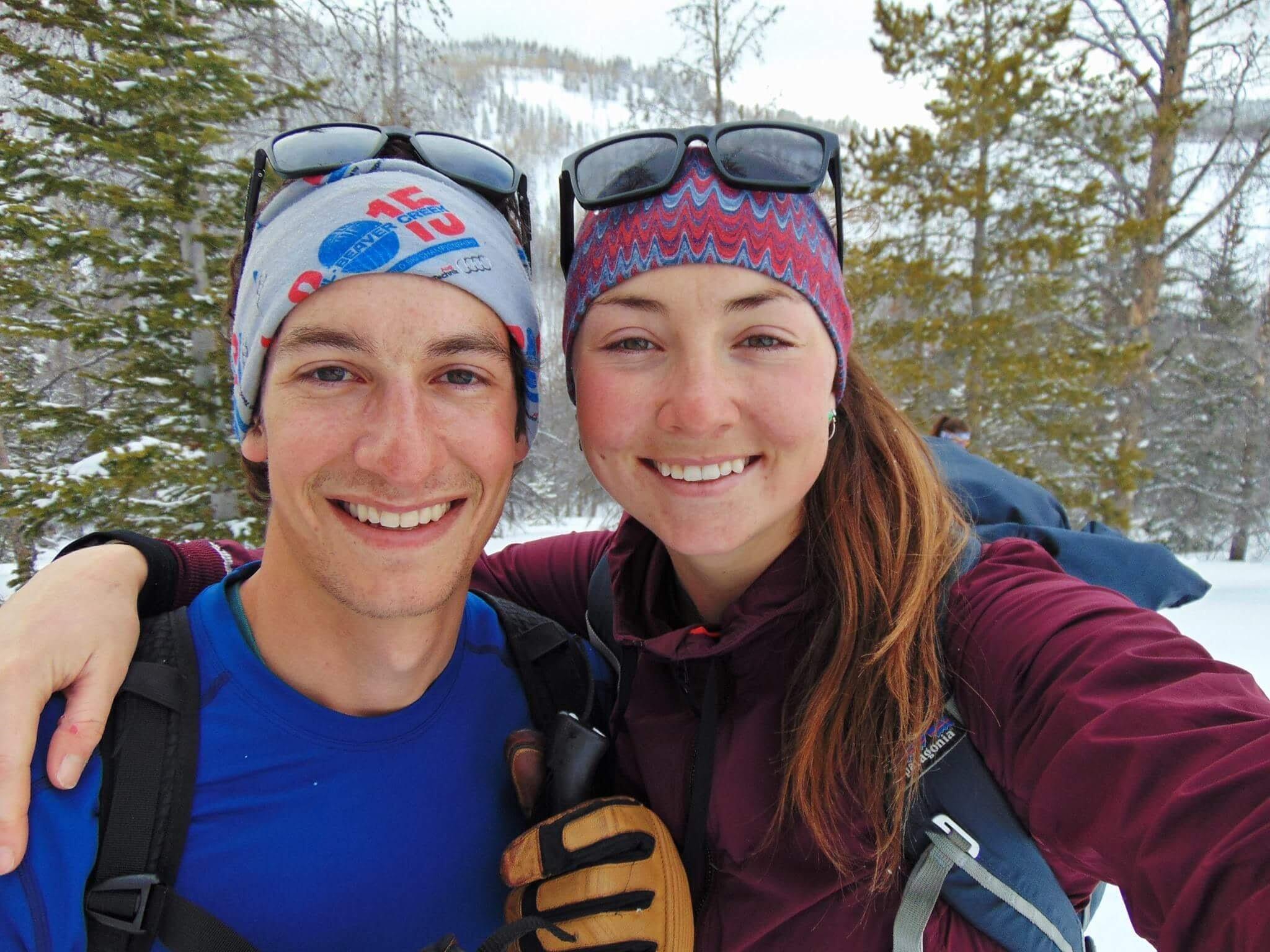 Sam surprised Hannah with a backcountry yurt cross country ski trip in the Uintah Mountains, UT for Christmas. She knew he was a keeper then. 