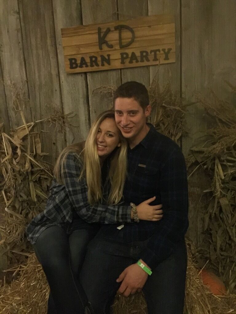 The first official outing at Mk's sorority's barn party.