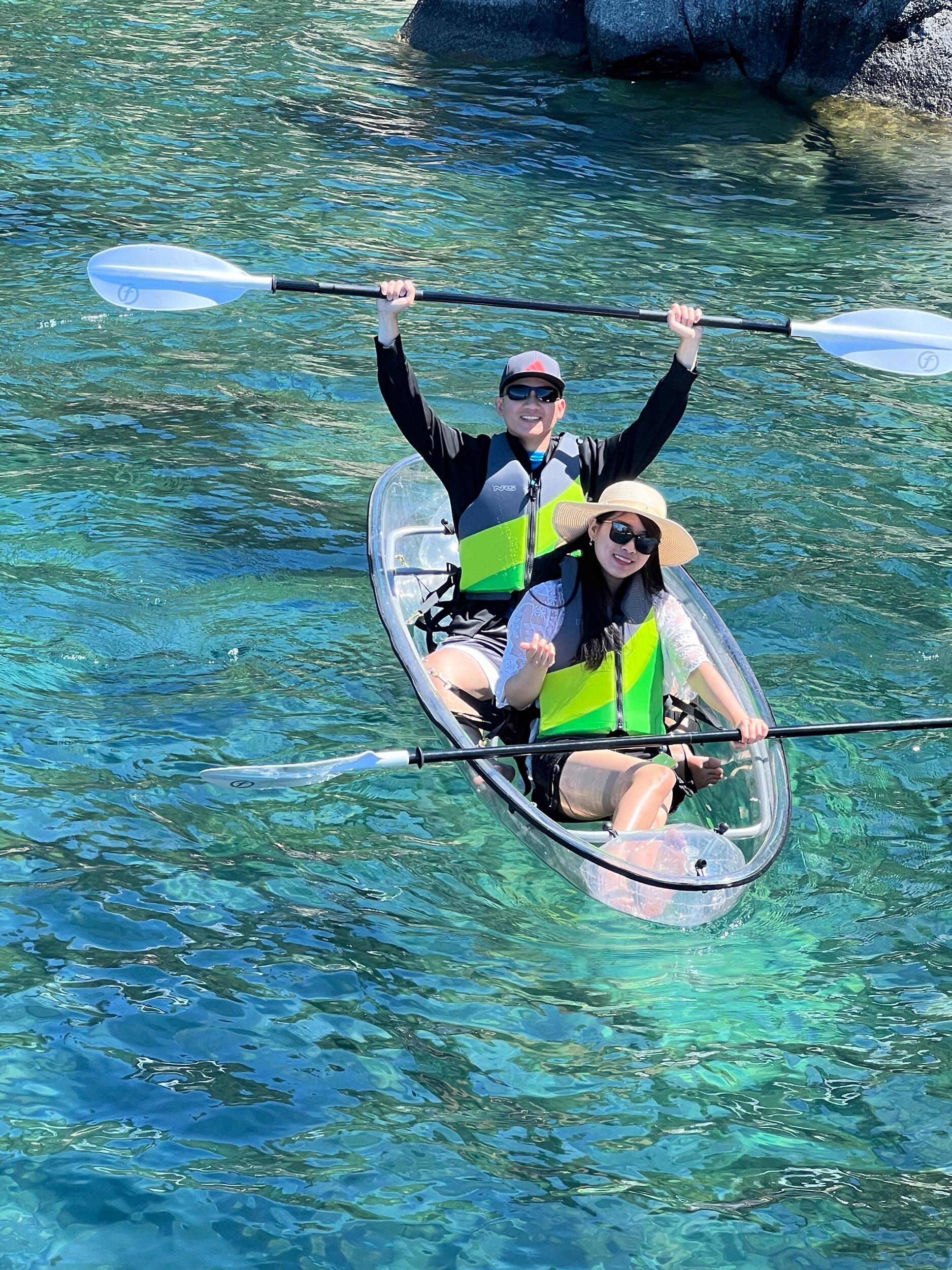 Clearly Tahoe kayaking day tour, highly recommended! Maybe we'll try the LED night tour next year.