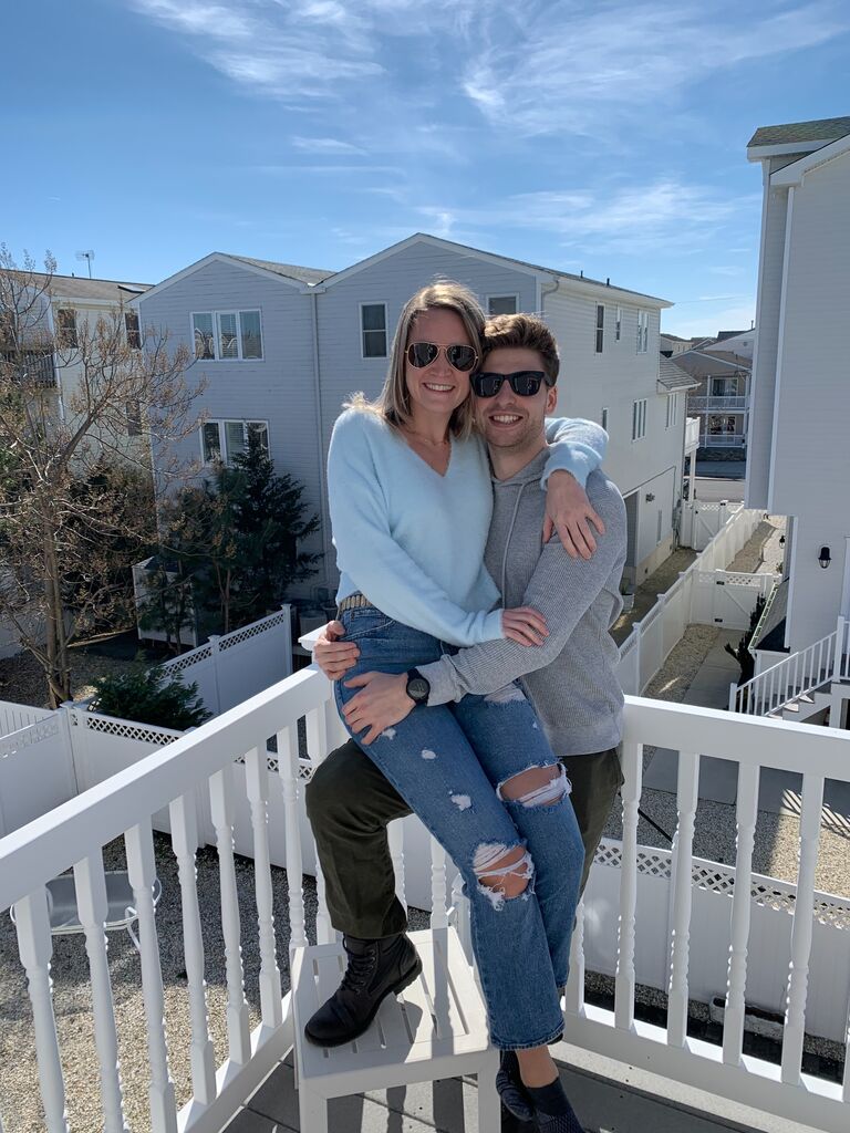 Celebrating Polar Plunge together in Sea Isle City, NJ.
