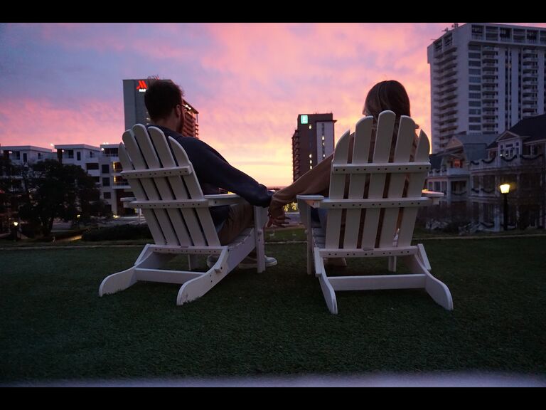 We celebrated at The Cavalier down by the beach!