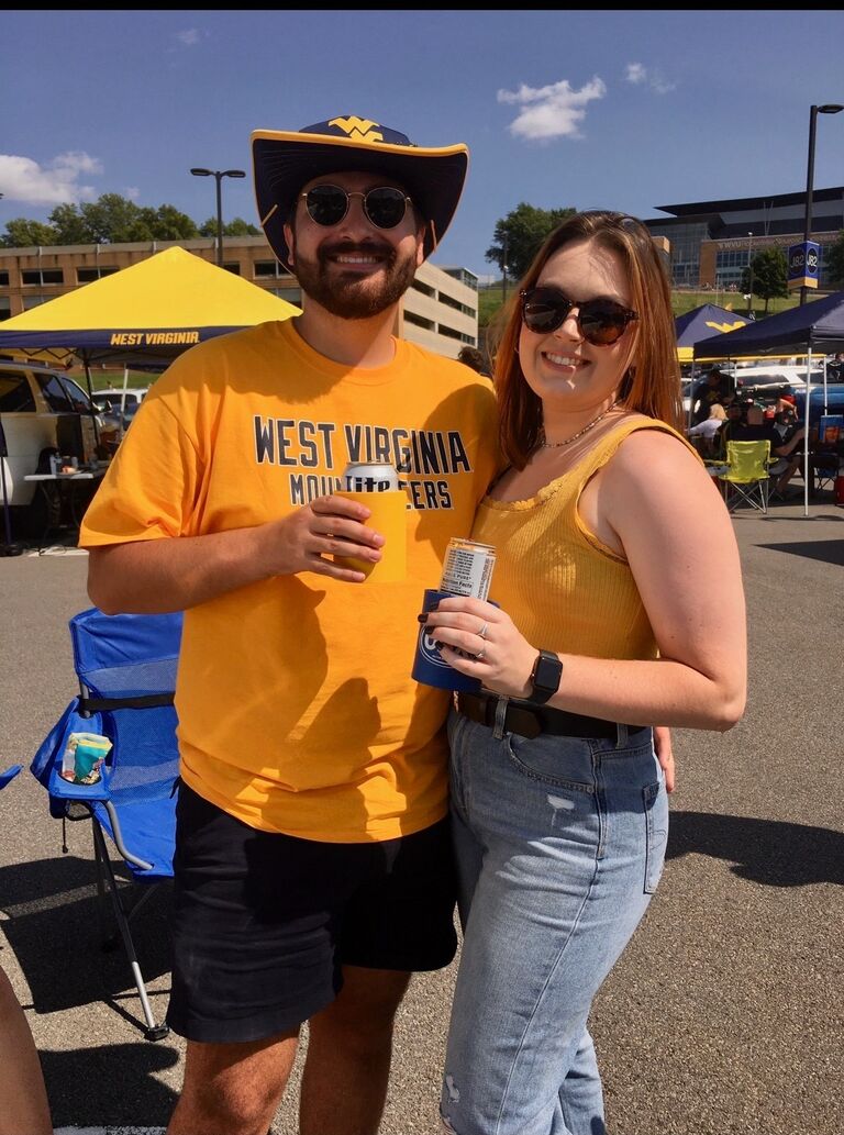 Josh's family have an annual tailgate at WVU. This was the first year that Mackenzie attended with the Gross'