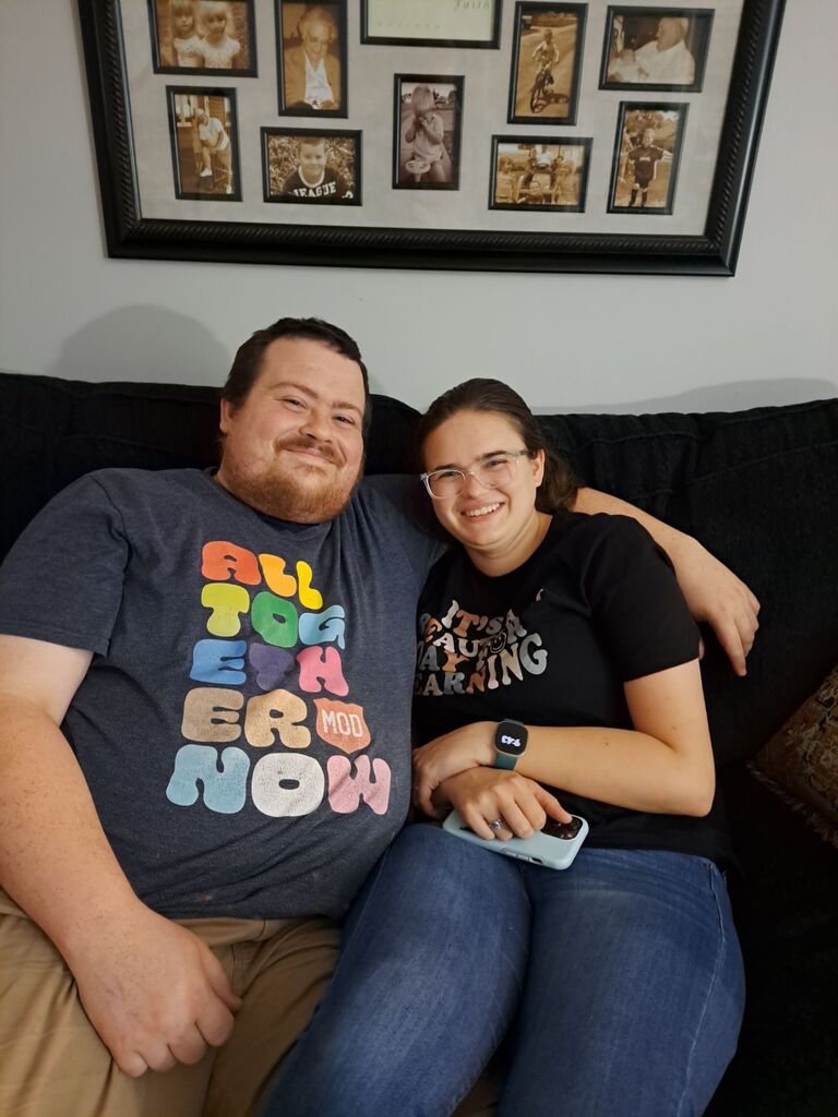 Our first photo together.
