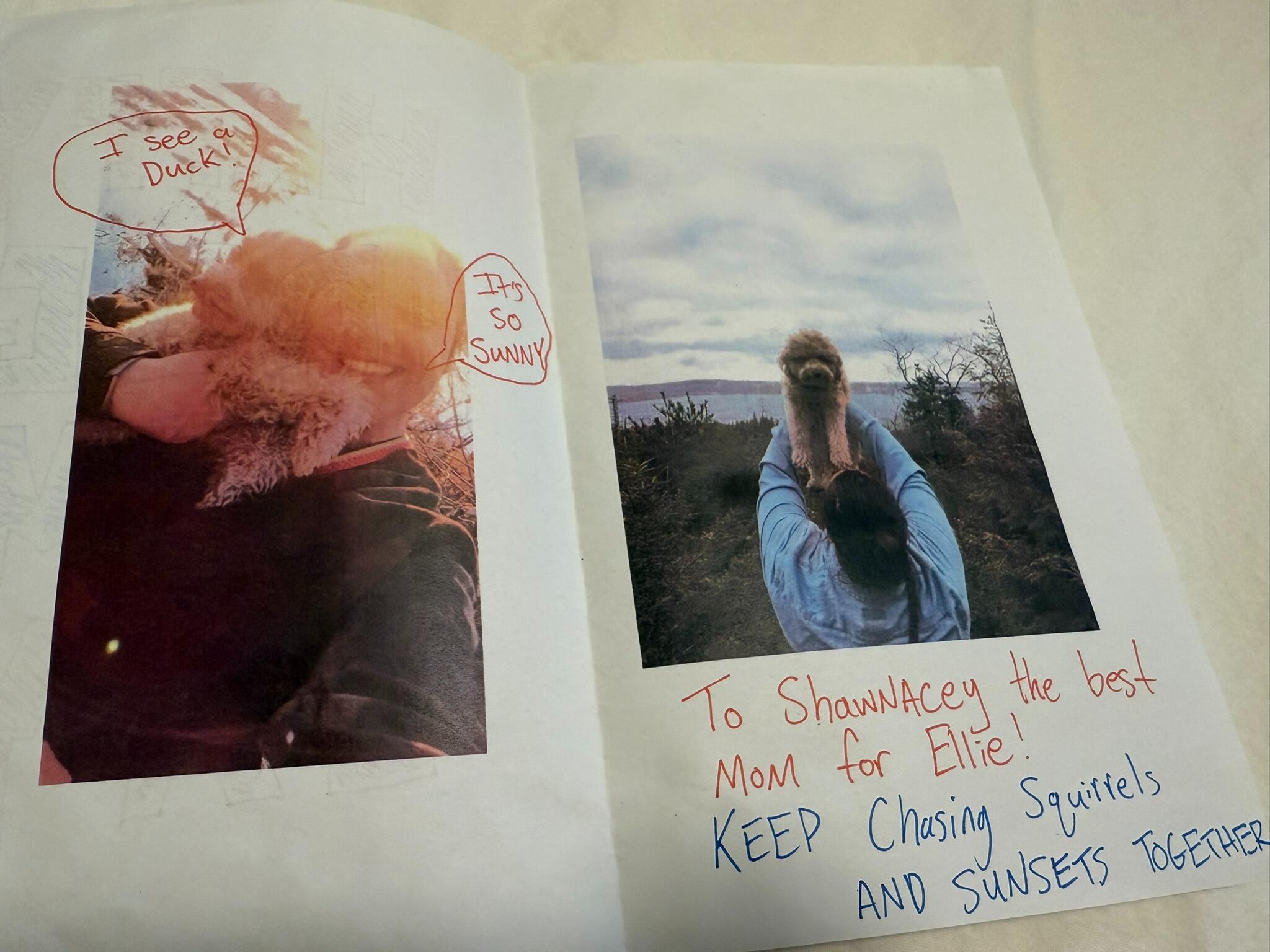 The homemade dog mom card that won Shawnacey's heart the first time she met Mitchell