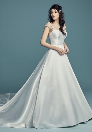 maggie sottero satin ball gown