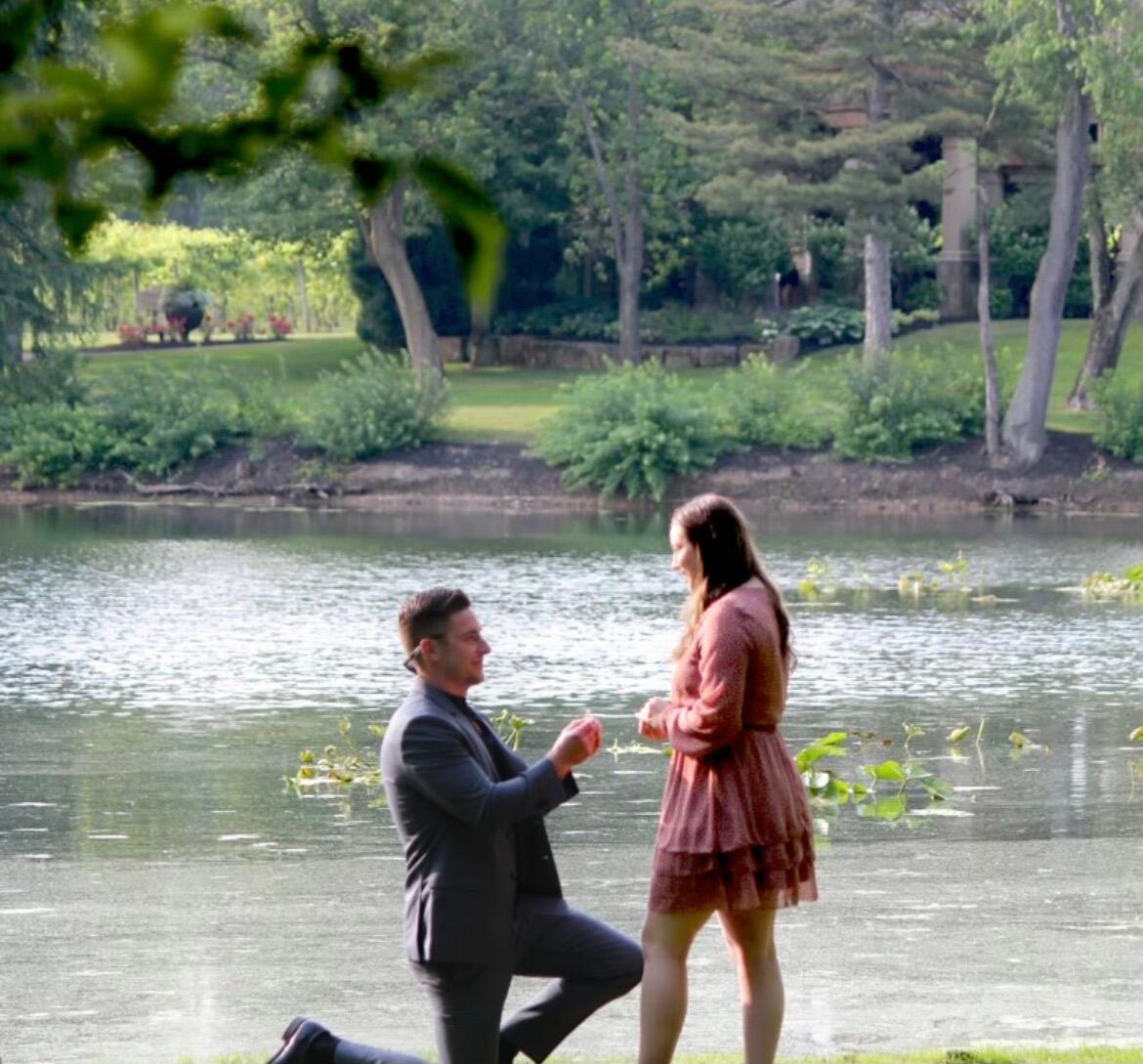 After almost 5 years of waiting...Adam proposes to Sam at a winery in North Canton, OH. 