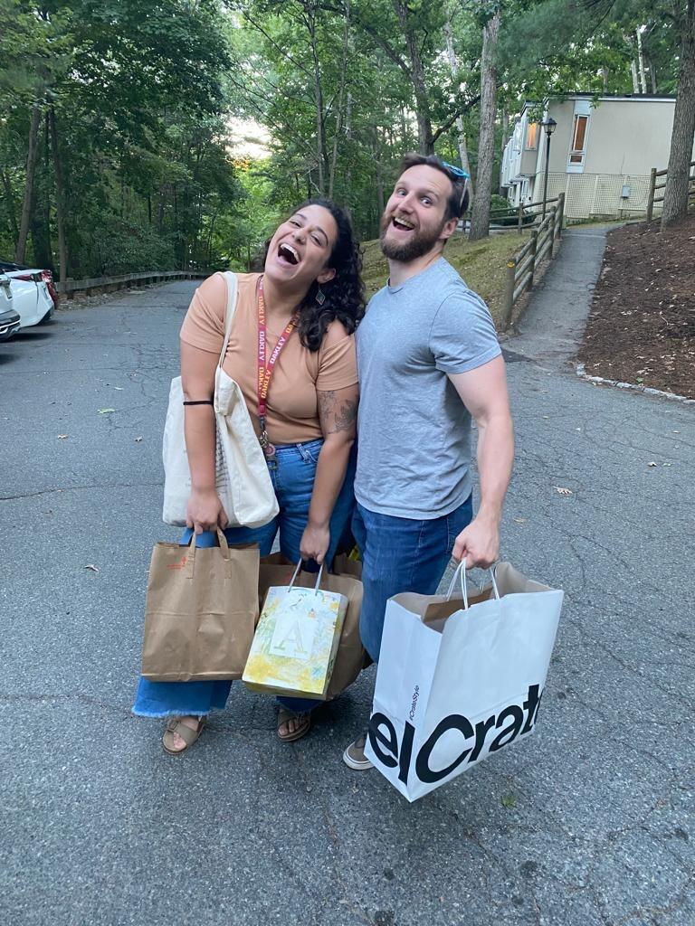 Celebrating a lovely visit from family friend, David Fieldgate, and picking up some new things for the house. 