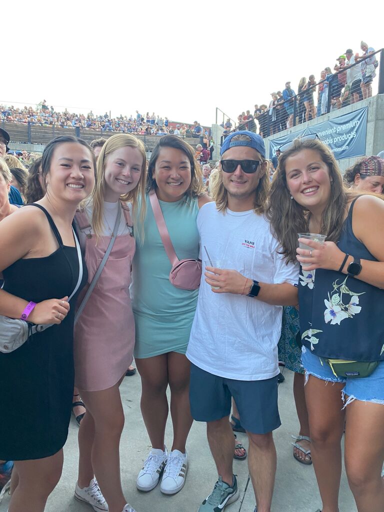 Lily, Taz, Maddie, Jenna and Tian go to see Caamp live at the KettleHouse Amphitheater.