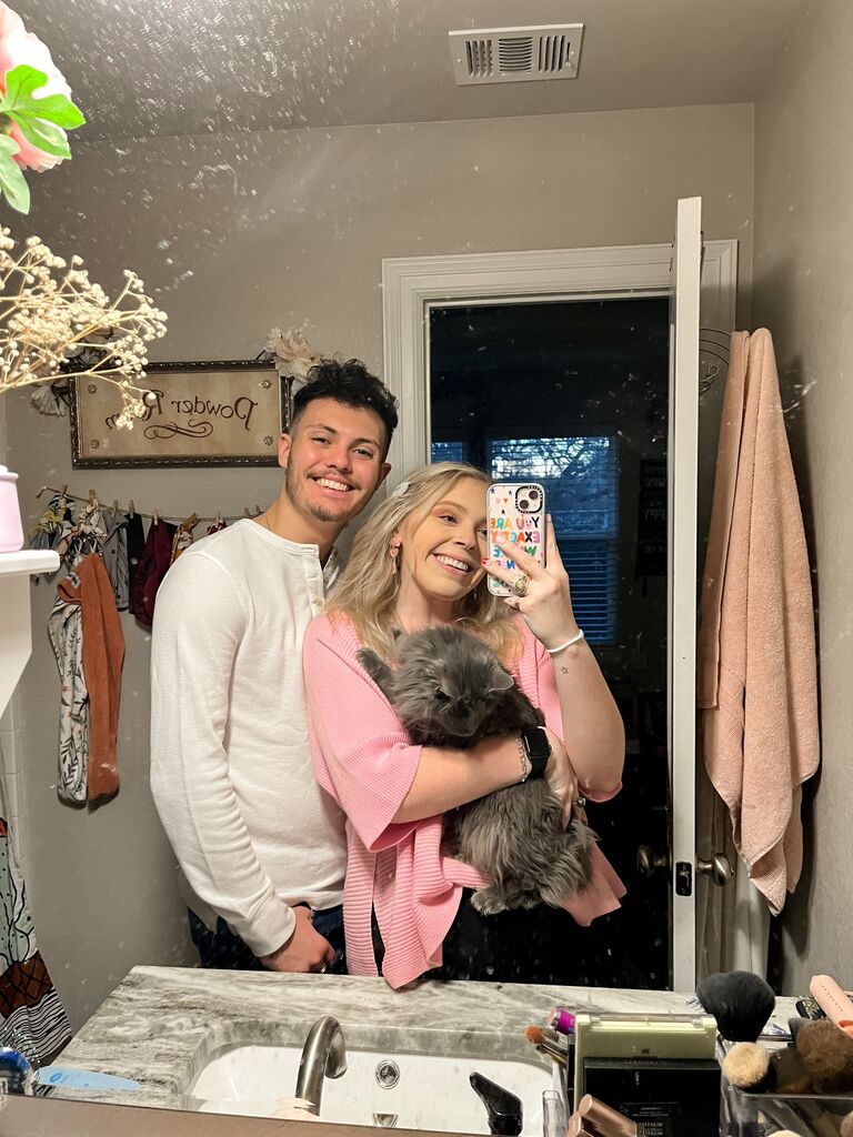 Valentine's Day with our girl, Fancy Boots!