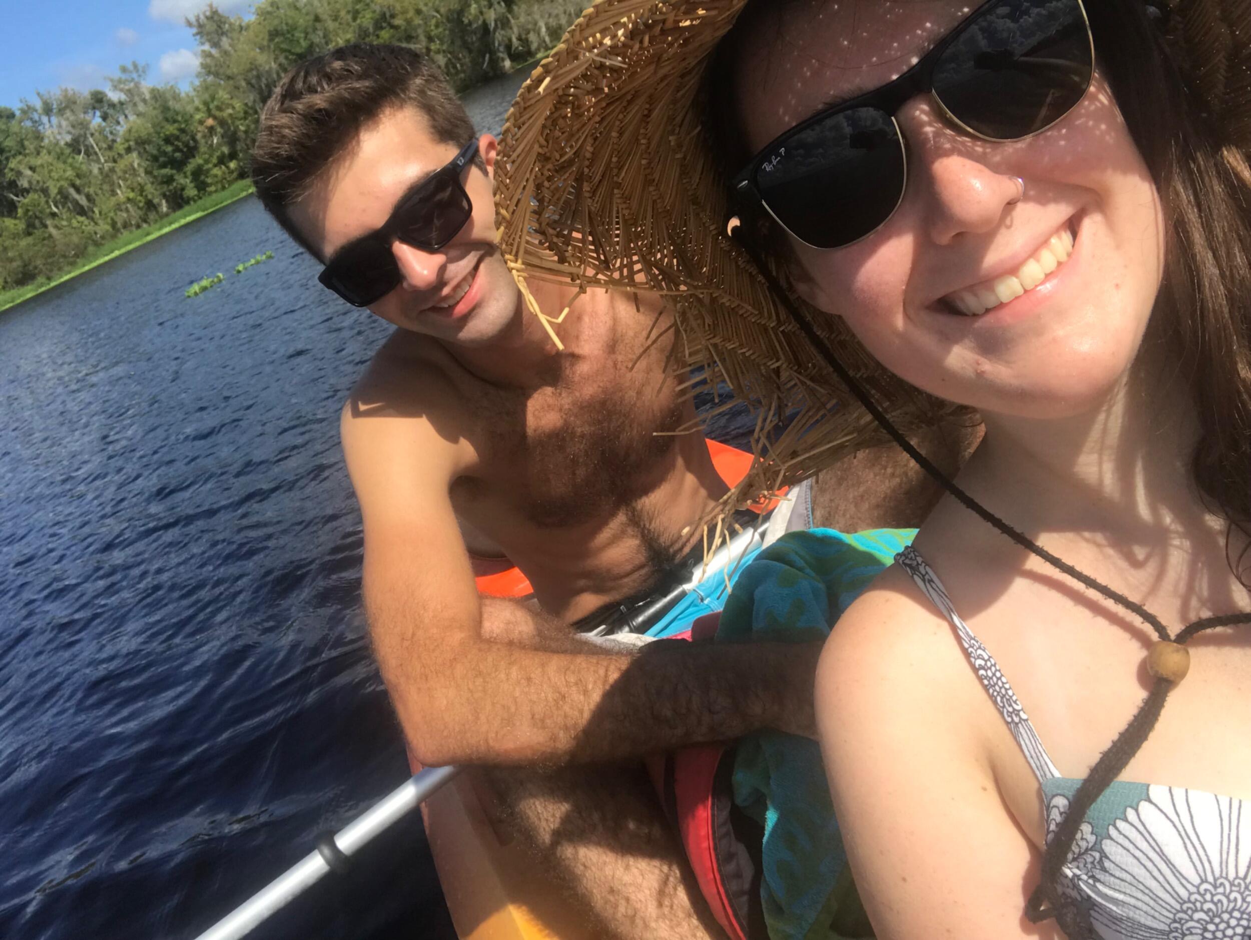 Kayaking in the springs
