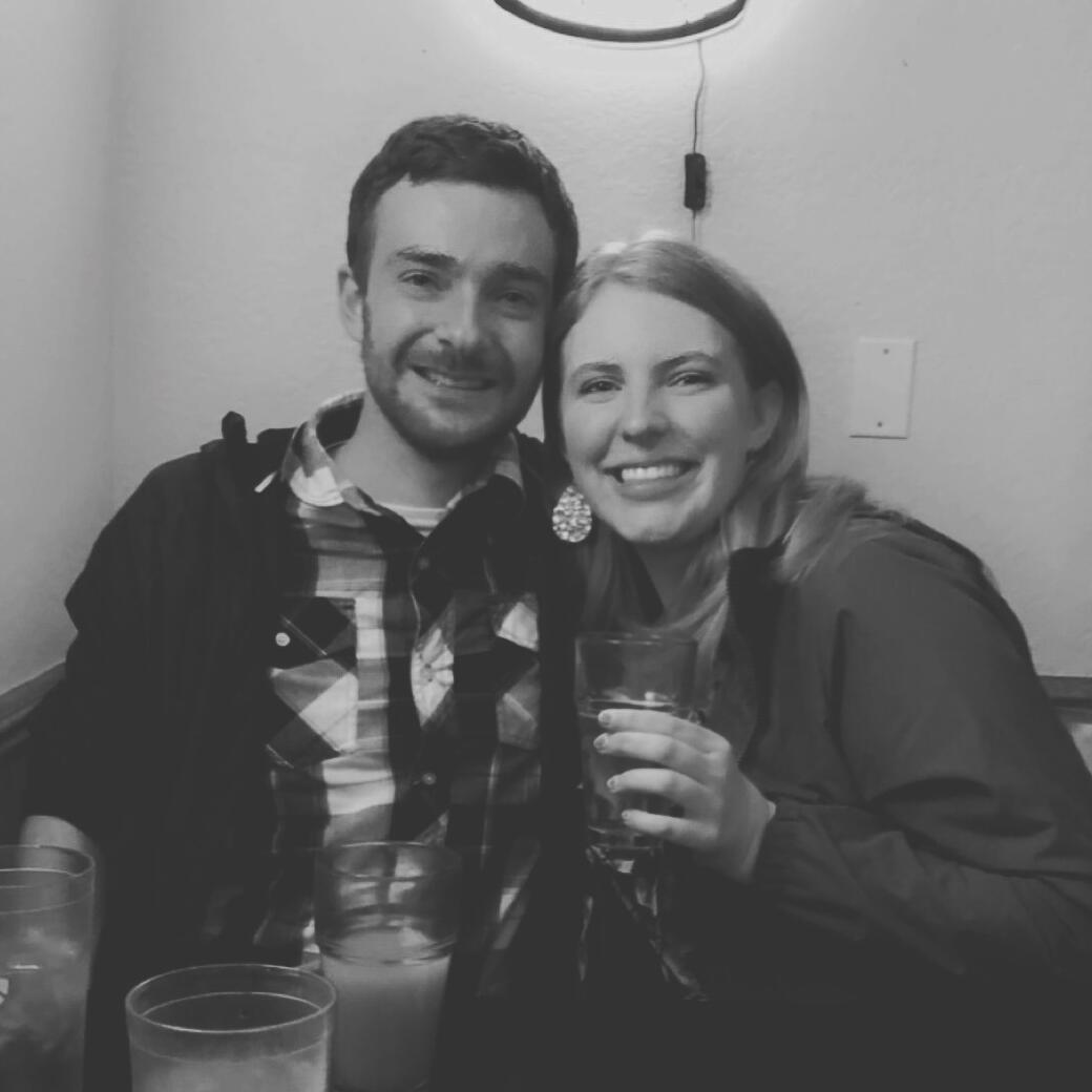 Andrew and Marissa met in the Fall of 2020 and started dating that December. Pictured is their first date together, which was at the Moscow Ale House.