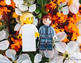 lego wedding in quarantine outdoors