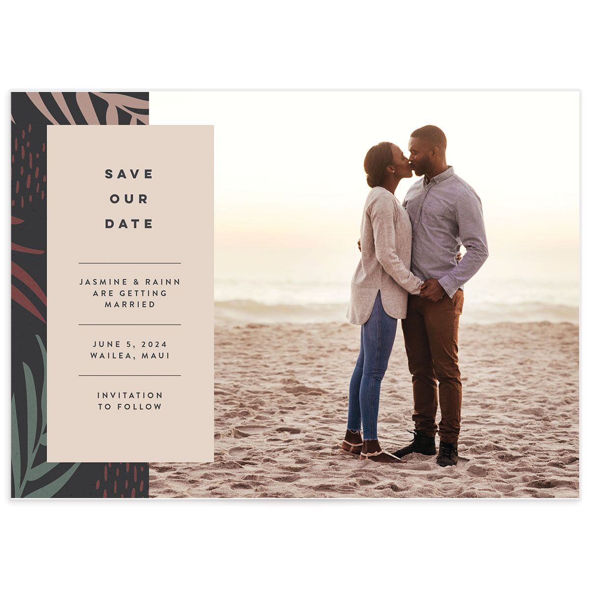 A Save the Date from the Modern Palm Collection