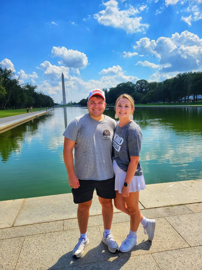 Our first trip on an airplane together! Washington DC!