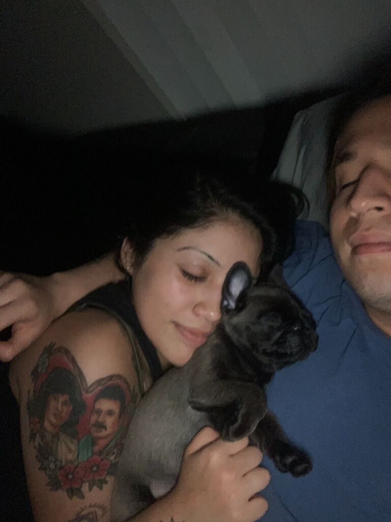 Jazmine missed Shosha a lot- and convinced Mark that they needed another dog. Willow came into the family; she was truly their baby. Mark trained her while Jazmine spoiled her with clothes and let her sleep in the bed with them after the second night they got her.