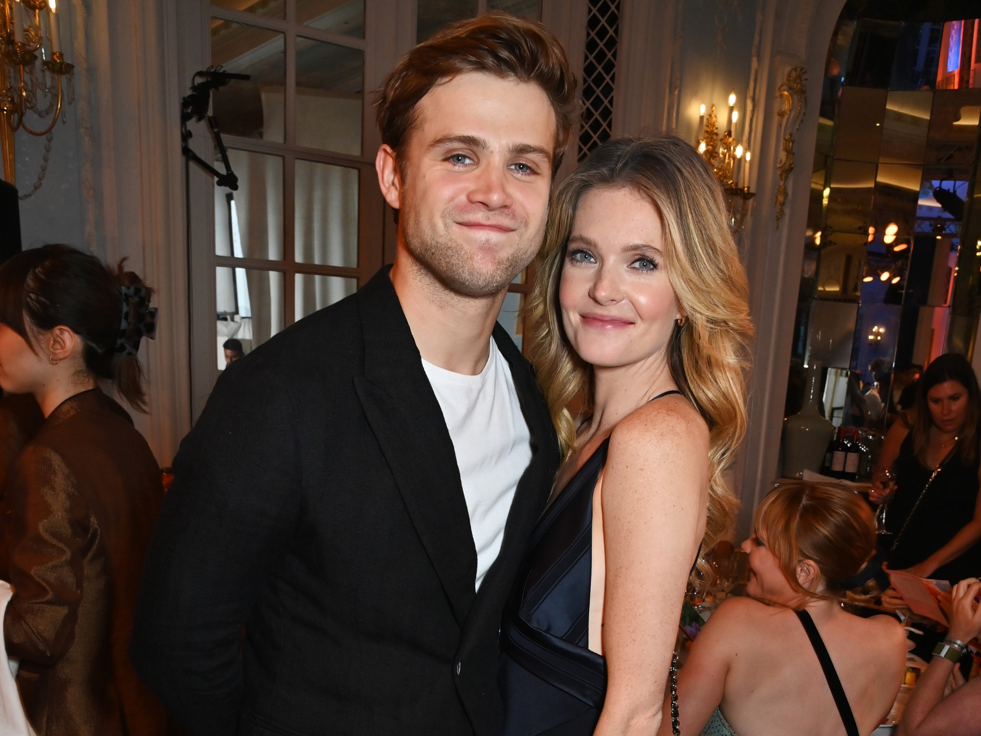 Meghann Fahy and Leo Woodall at The South Bank Sky Arts Awards