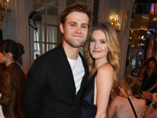 Meghann Fahy and Leo Woodall at The South Bank Sky Arts Awards