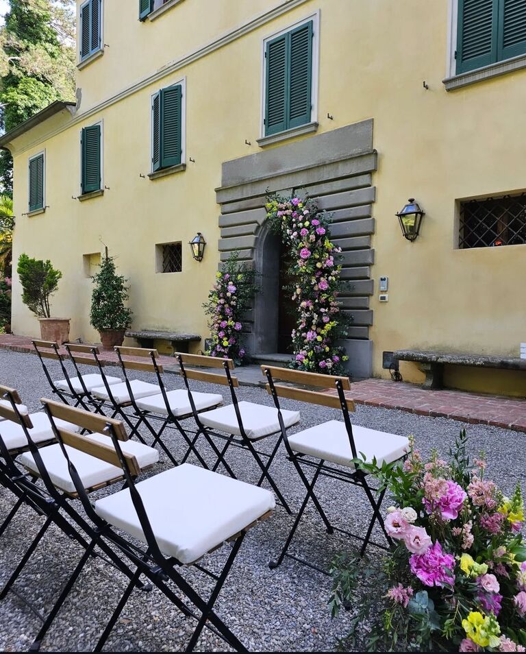 Wedding Day- 
For those staying at the villa: Breakfast from 8:30-10:30 in the Stable 
Ceremony at 5:30pm in the Secret Garden
Dinner at the facade to follow

Pick up & drop off service will be provided for those who are not staying on villa grounds.

Attire: Dressy Casual