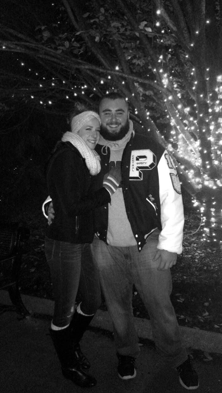 We went to the Columbus Zoo lights, it was so cold!