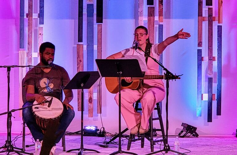 Leading Worship together! Worship is another favorite of ours, whether choirs of Eastern Orthodox or the soft voices of children in Sunday School. 