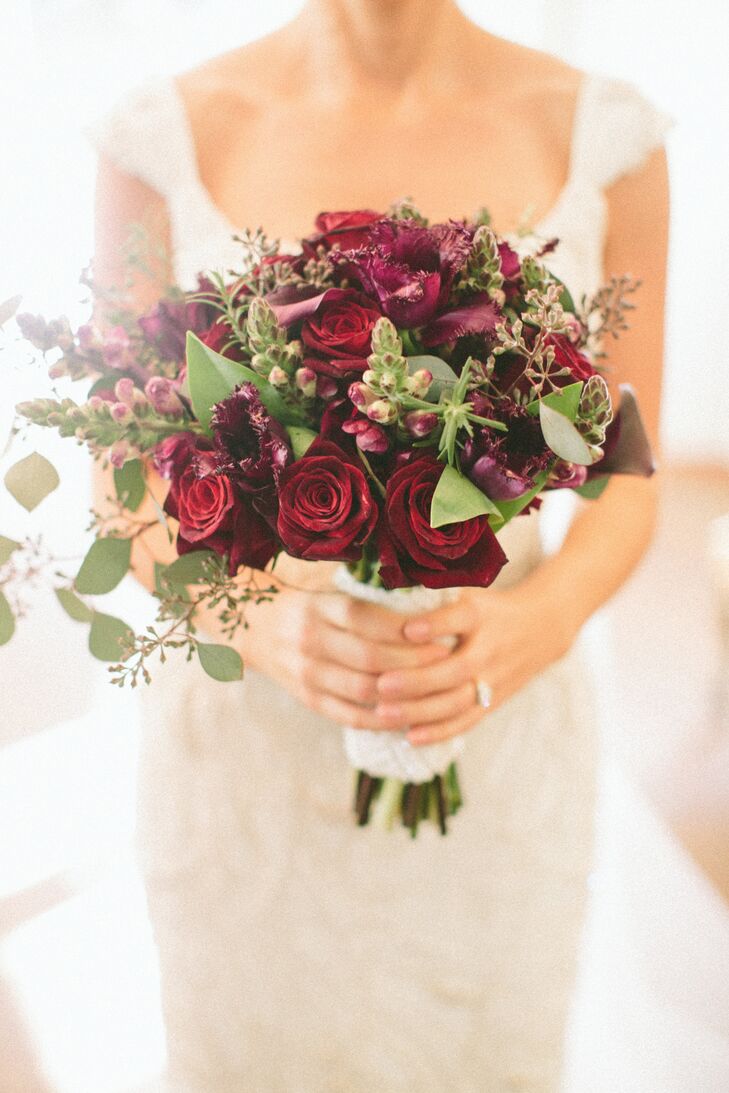 Deep Red Wedding Bouquets