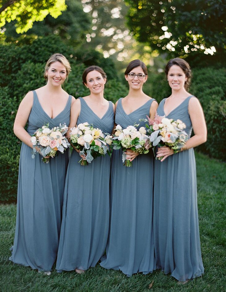 hydrangea bridesmaid dresses