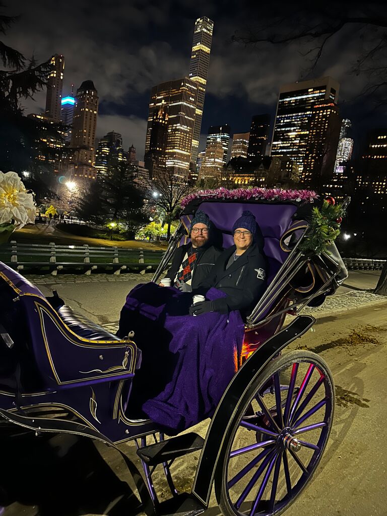 Carriage ride through Central Park.