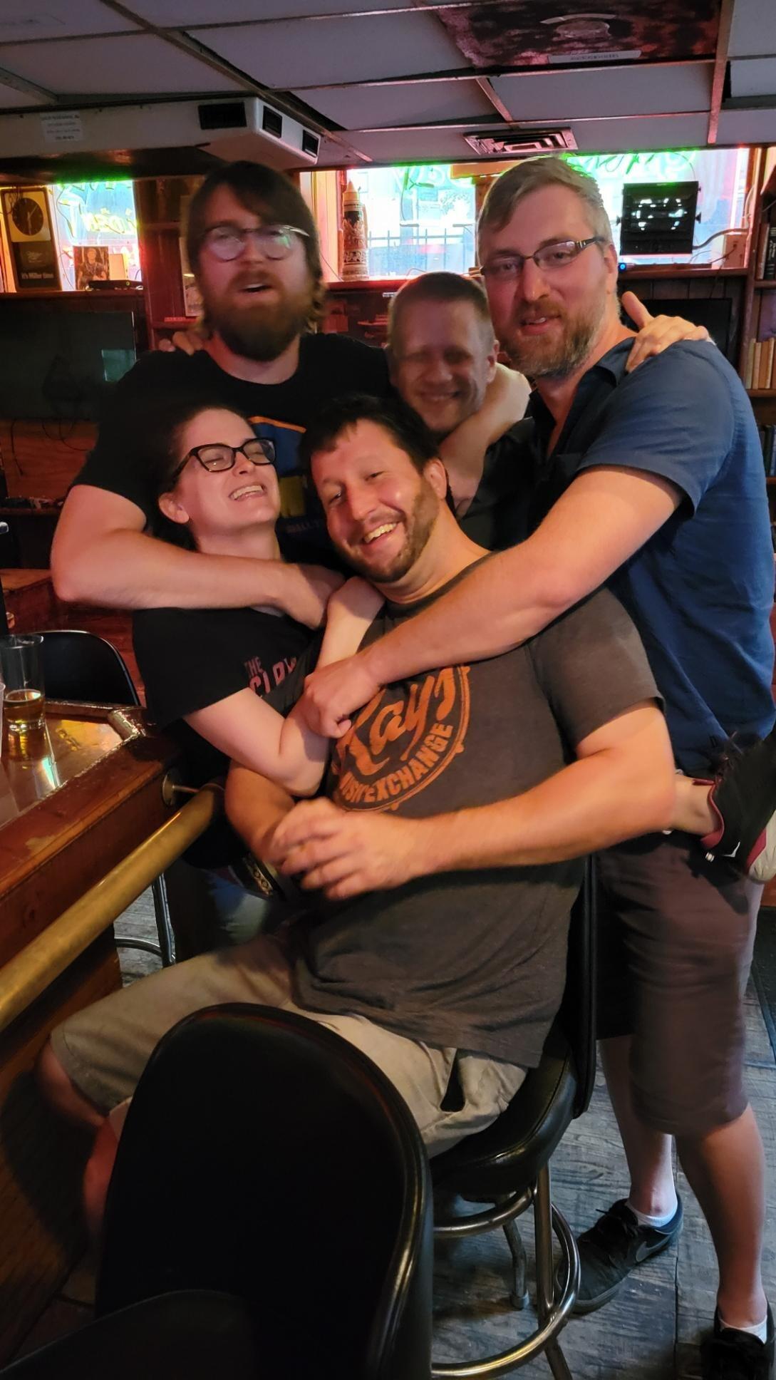 "Hot route" with the boys. 