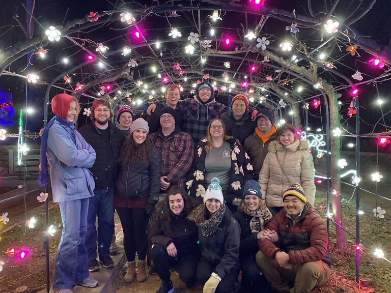 We got to know each other better in community group and then Grant asked Justine to coffee over GroupMe.