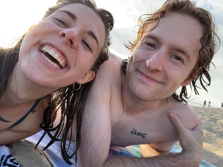 We spent the summer enjoying the beach and falling more in love, while Belle taught Drew what it meant to "beach".  Drew taught Belle to throw a frisbee.