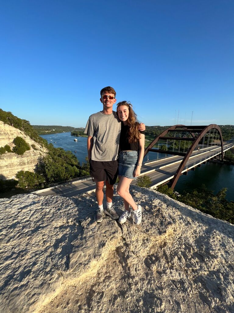 A year after graduation, we moved to Austin for work!