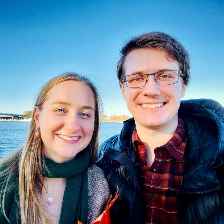 In Newburyport exchanging, "I love you" to each other for the first time.